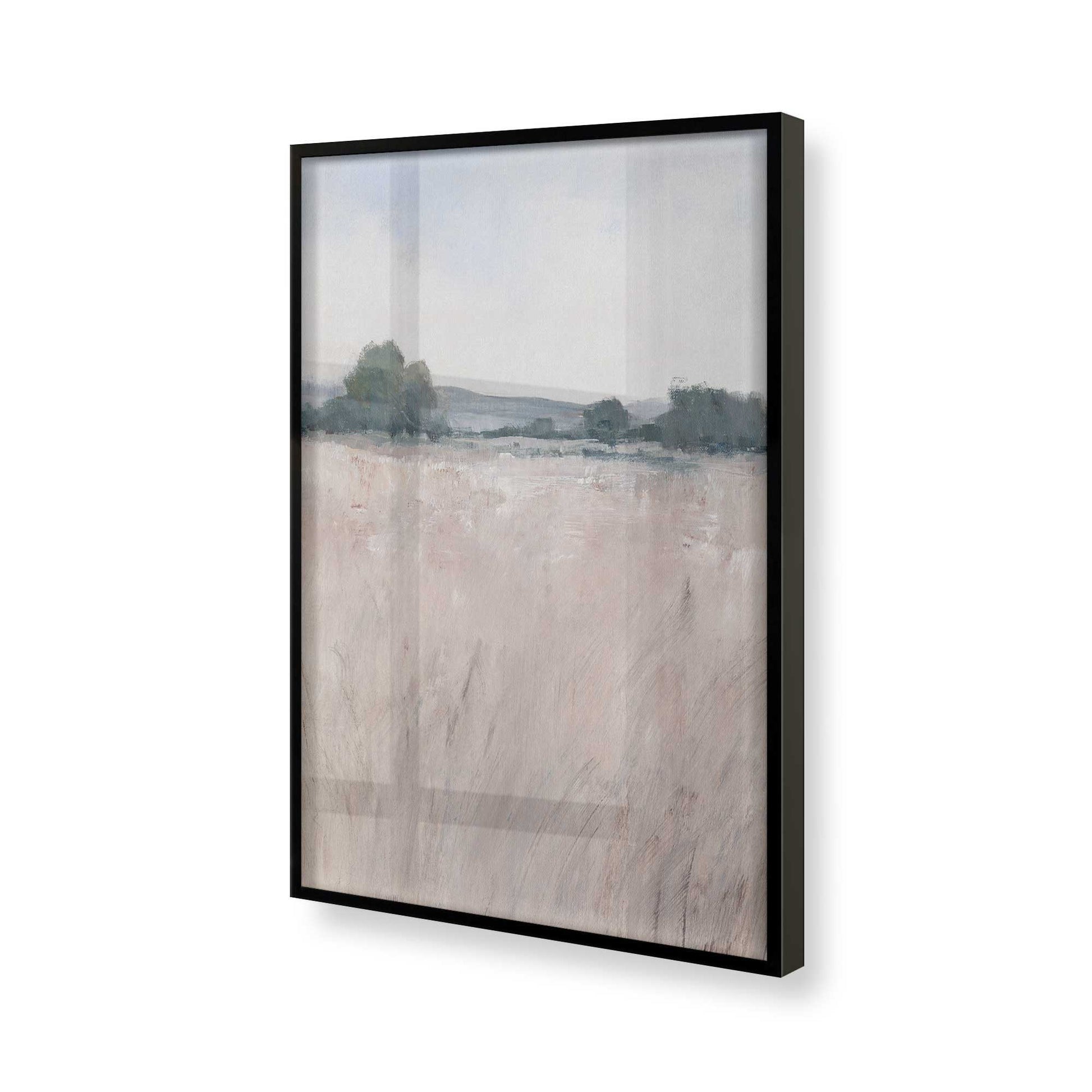 [Color:Satin Black], Picture of art in a Satin Black frame of the corner