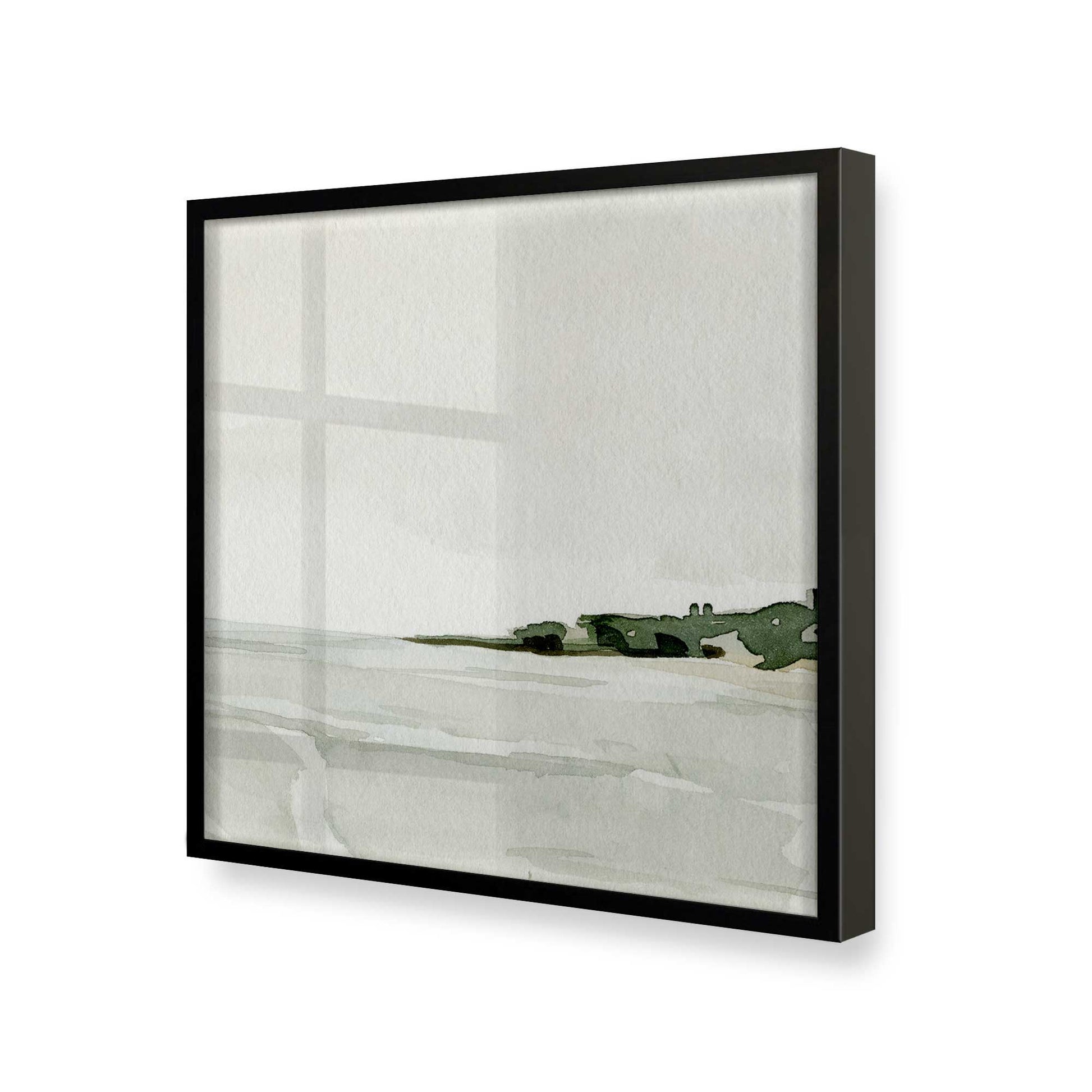 [Color:Satin Black], Picture of art in a Satin Black frame at an angle