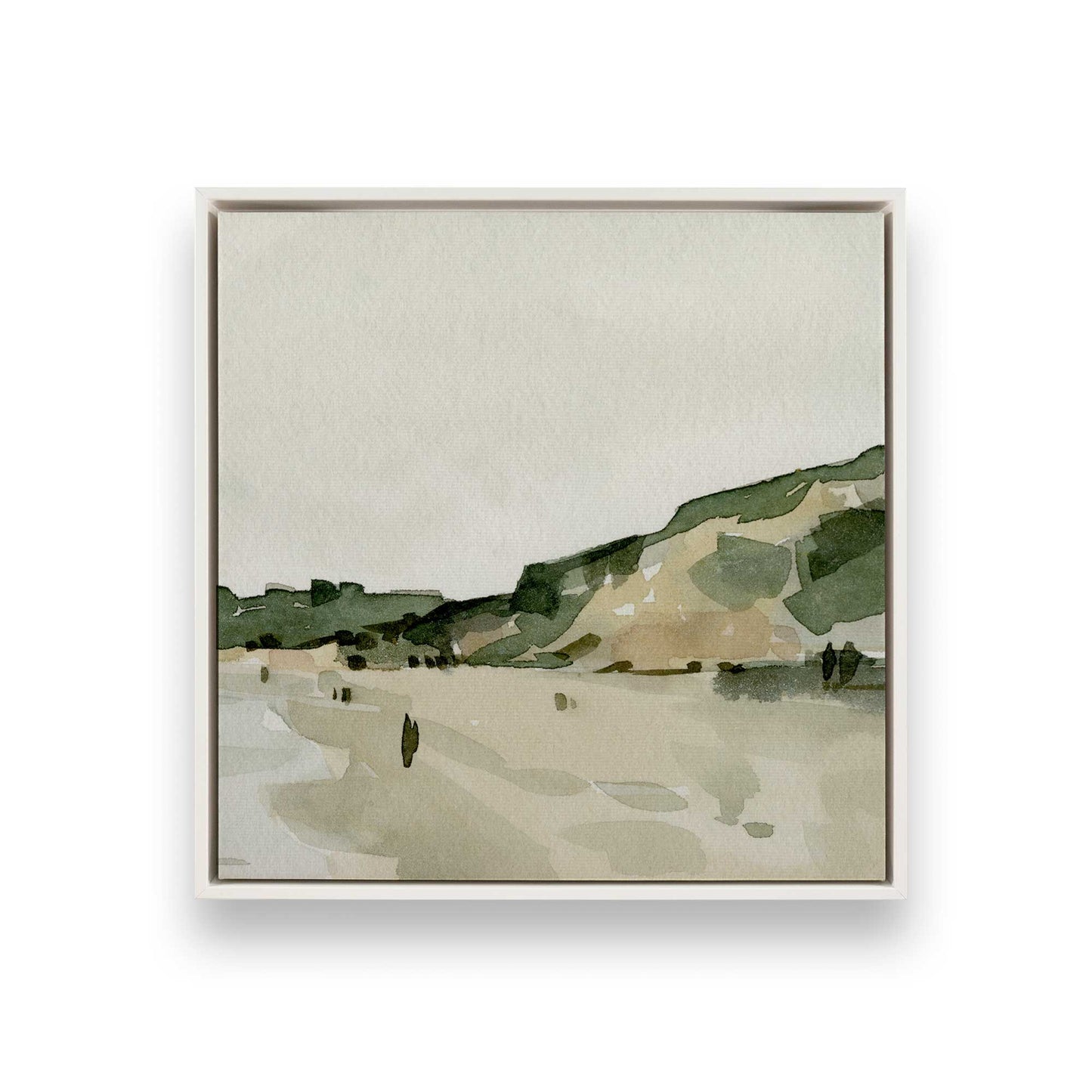 [Color:Opaque White], Picture of art in a White frame