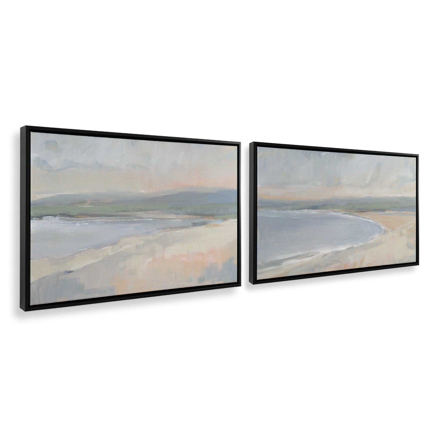 [Color:Satin Black], Picture of art in a Satin Black frame at an angle