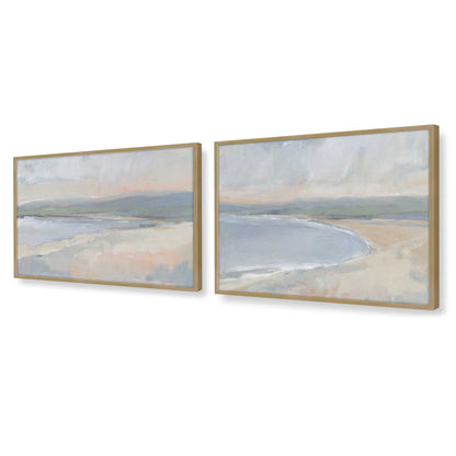 [Color:Brushed Gold], Picture of art in a Brushed Gold frame at an angle