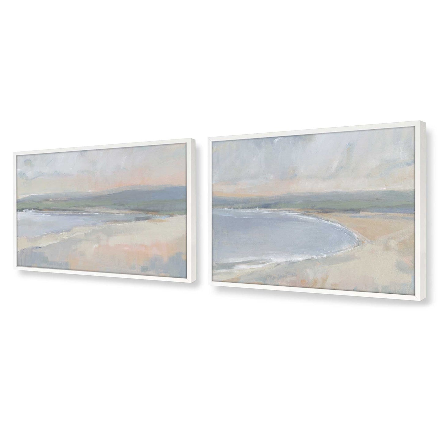 [Color:Opaque White], Picture of art in a Opaque White frame at an angle