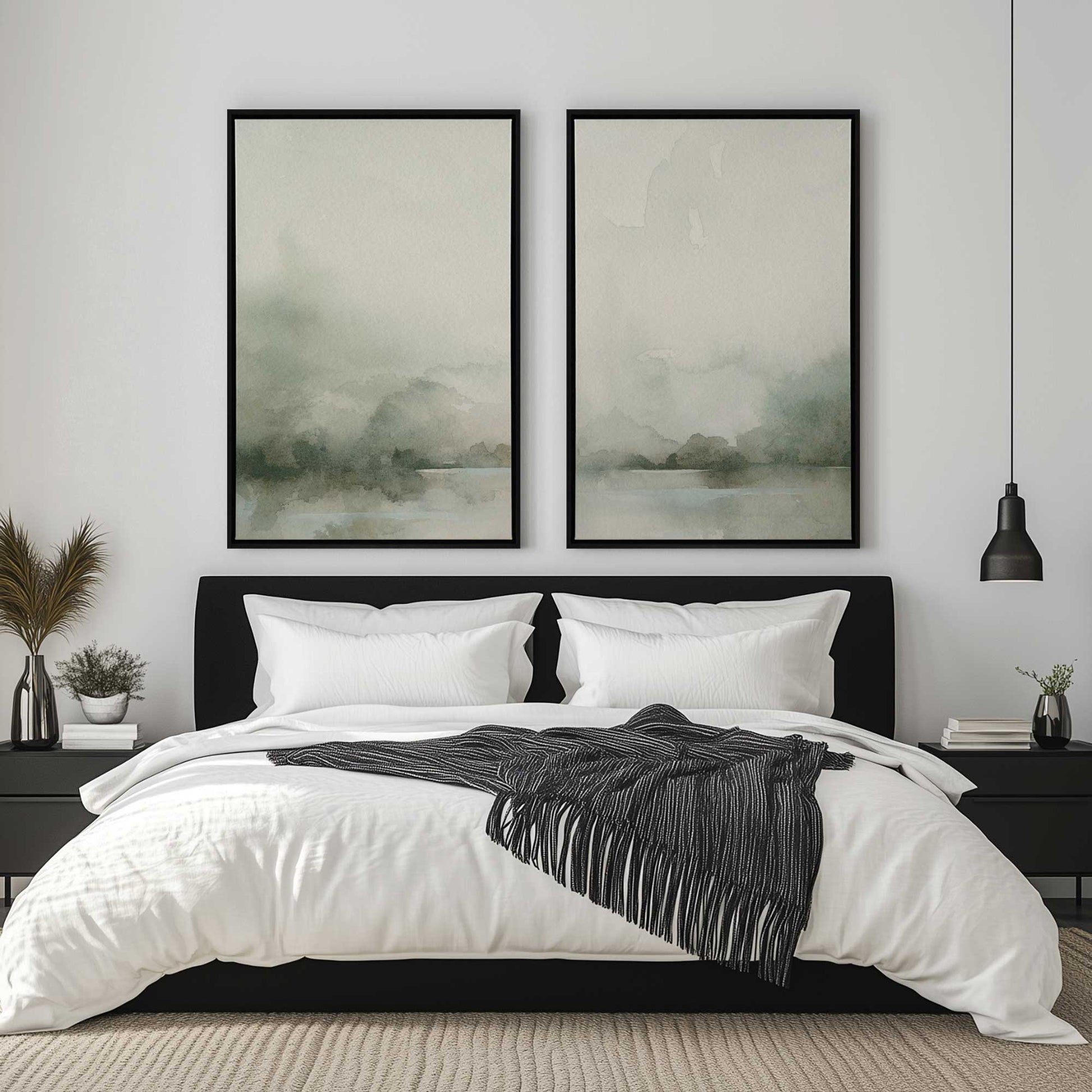 [Color:Satin Black], Picture of art in a Satin Black frame