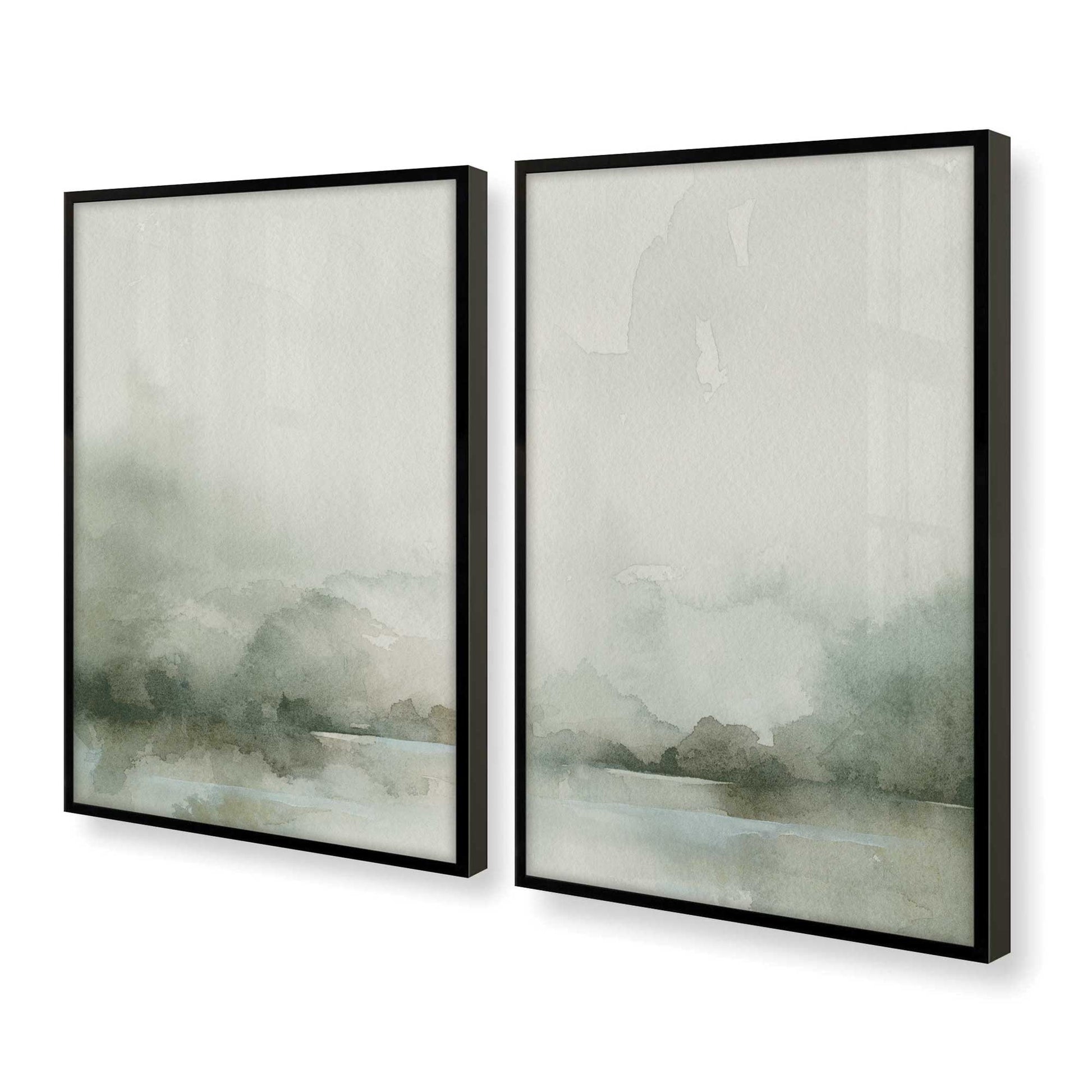 [Color:Satin Black], Picture of art in a Satin Black frame at an angle