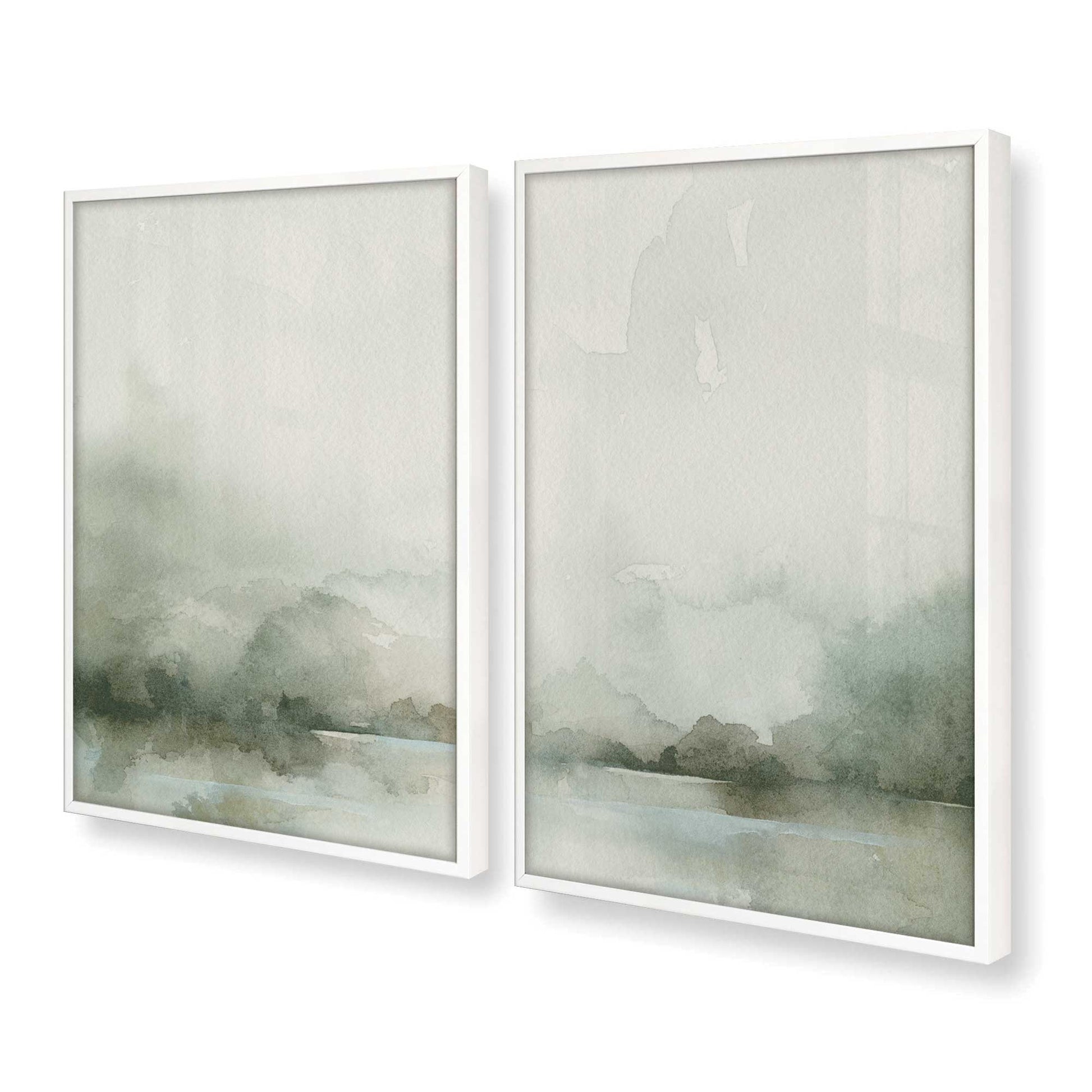 [Color:Opaque White], Picture of art in a Opaque White frame at an angle