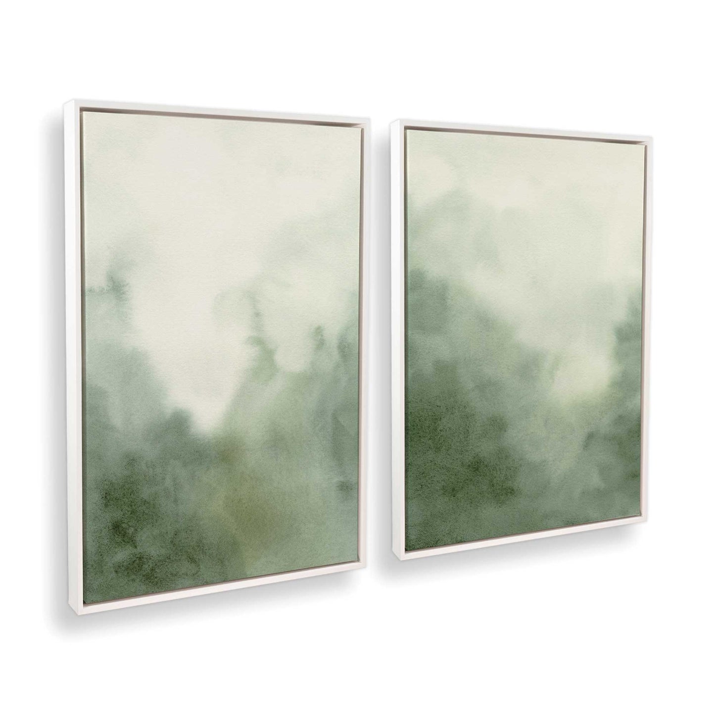 [Color:Opaque White], Picture of art in a White frame at an angle