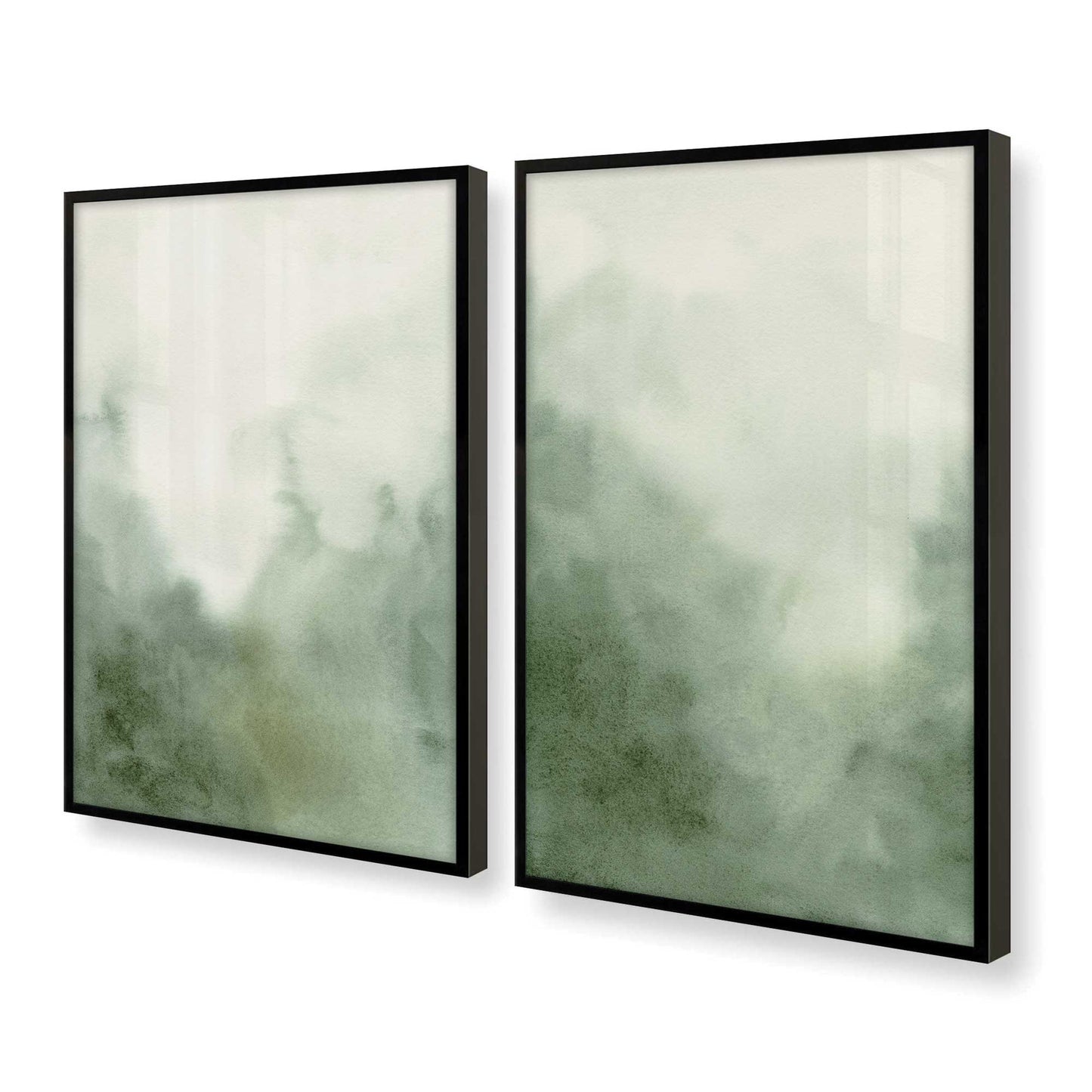 [Color:Satin Black], Picture of art in a Satin Black frame at an angle