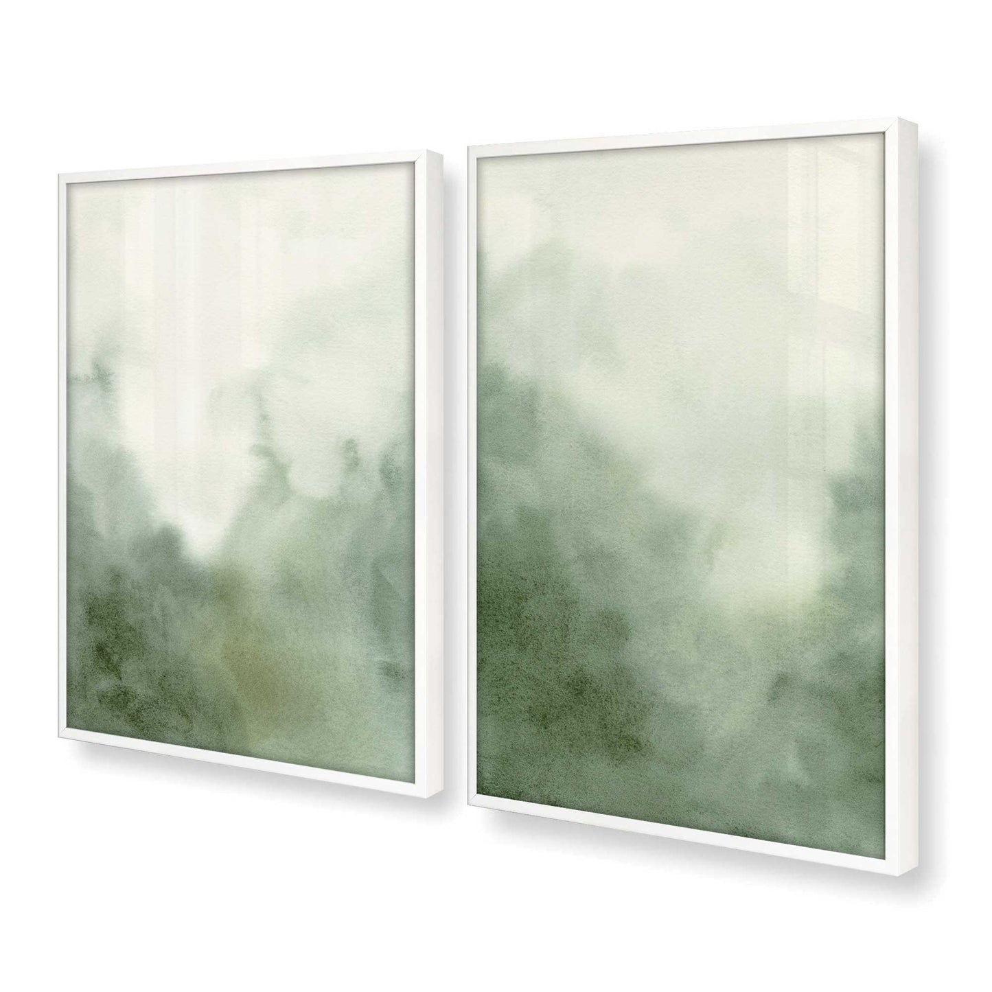 [Color:Opaque White], Picture of art in a Opaque White frame at an angle