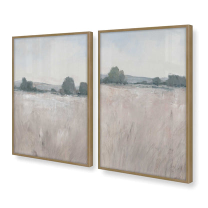 [Color:Brushed Gold], Picture of art in a Brushed Gold frame at an angle