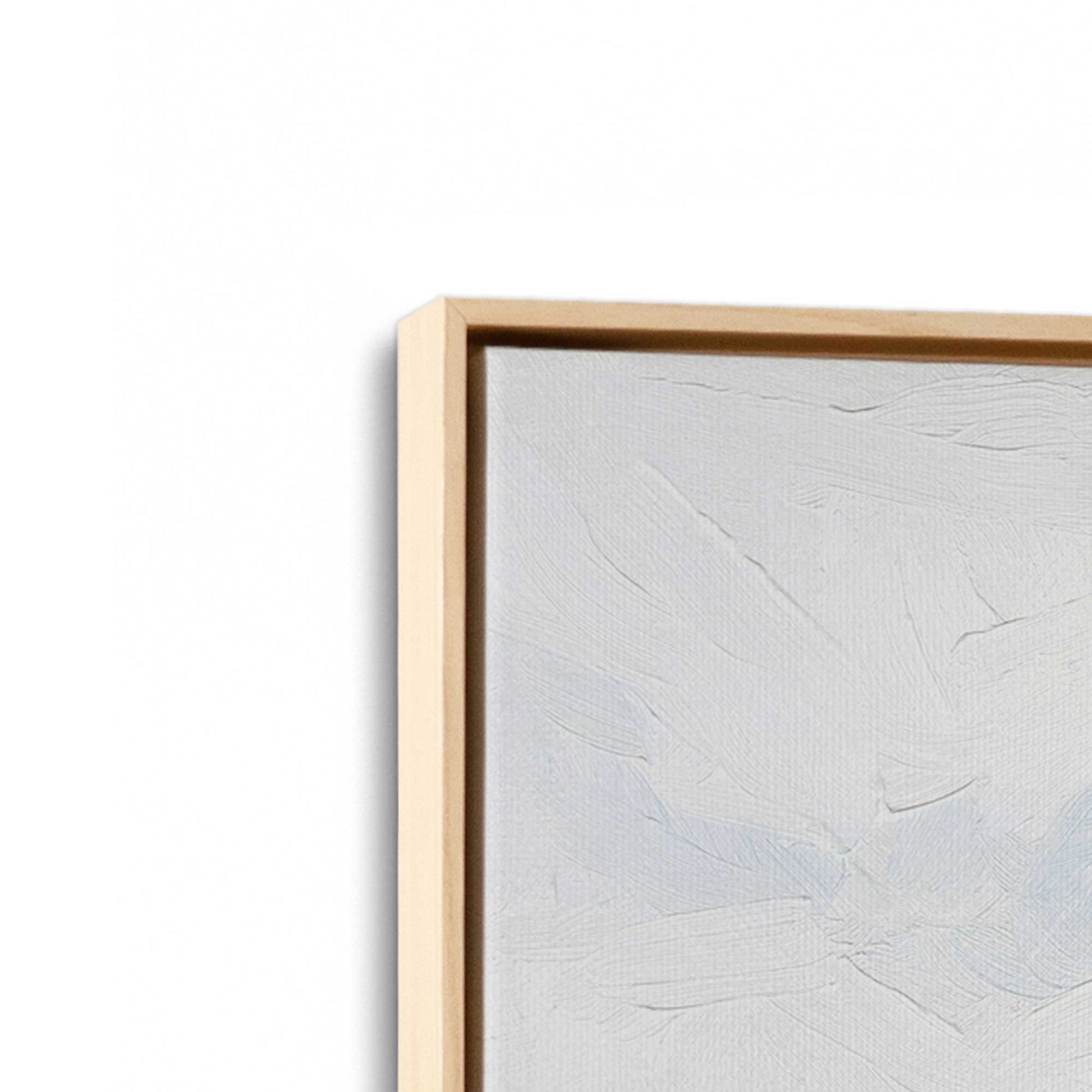 [Color:American Maple], Picture of art in a American Maple frame at an angle