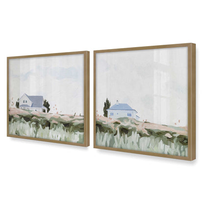 [Color:Brushed Gold], Picture of art in a Brushed Gold frame of the corner