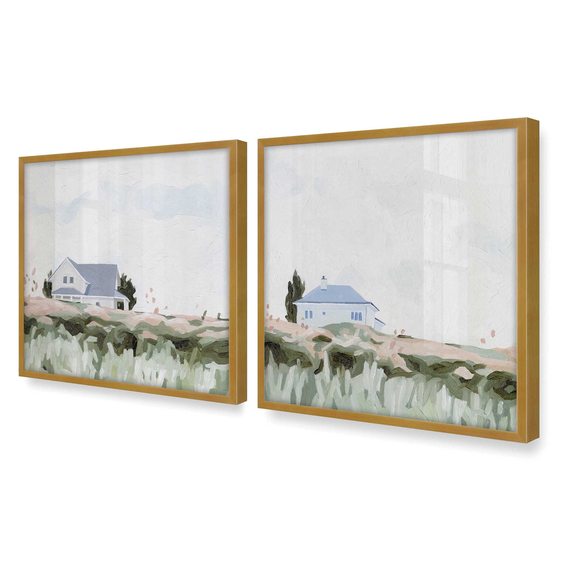 [Color:Polished Gold], Picture of art in a Polished Gold frame of the corner