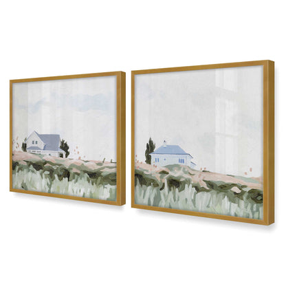 [Color:Polished Gold], Picture of art in a Polished Gold frame of the corner