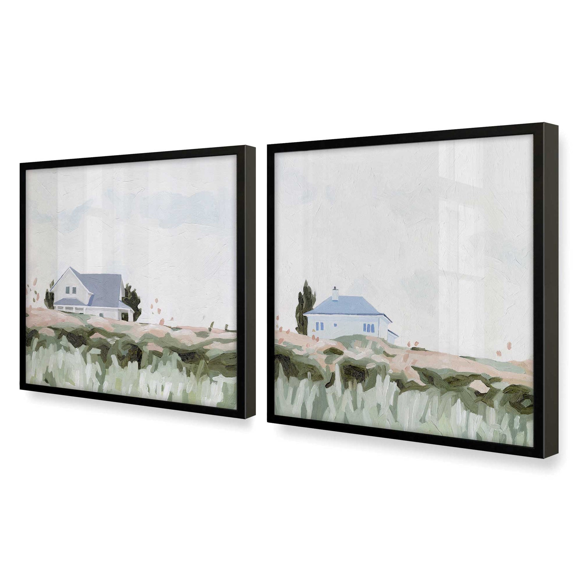 [Color:Satin Black], Picture of art in a Satin Black frame at an angle