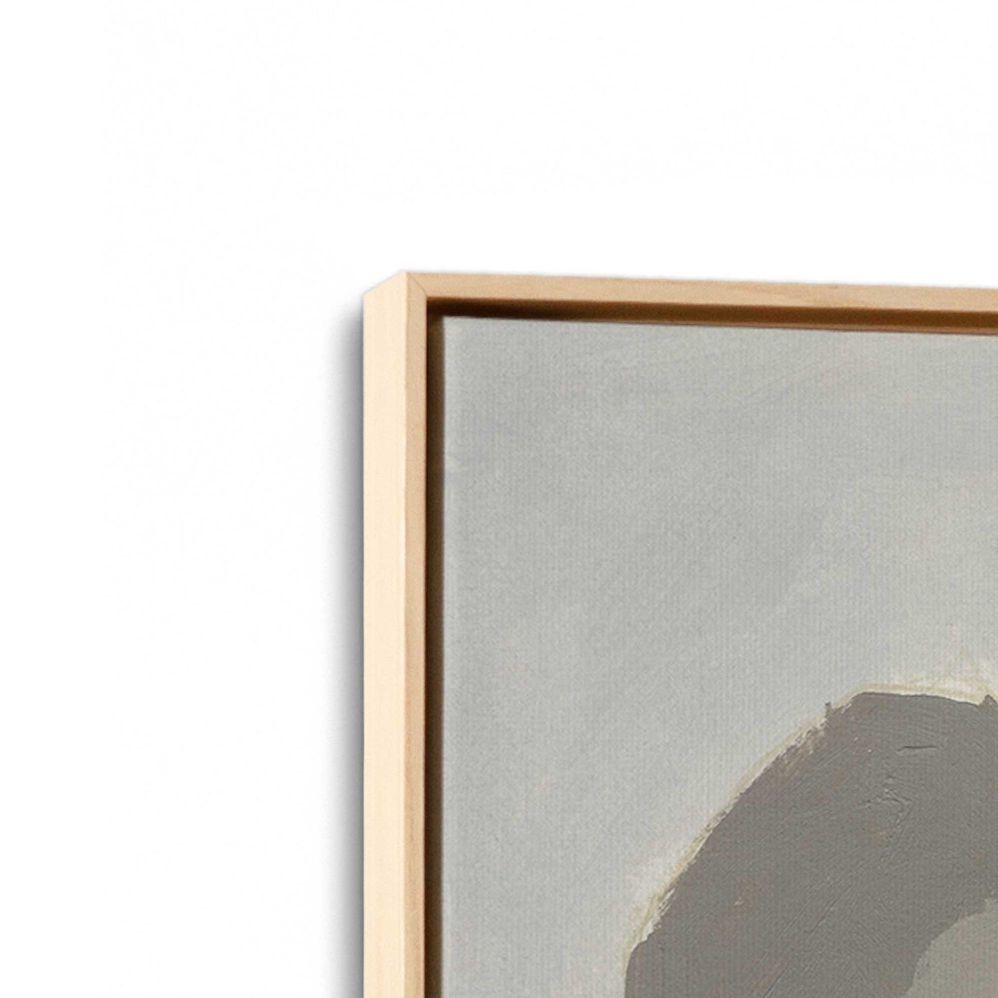 [Color:American Maple], Picture of art in a American Maple frame at an angle