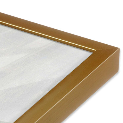 [Color:Polished Gold], Picture of art in a Polished Gold frame at an angle