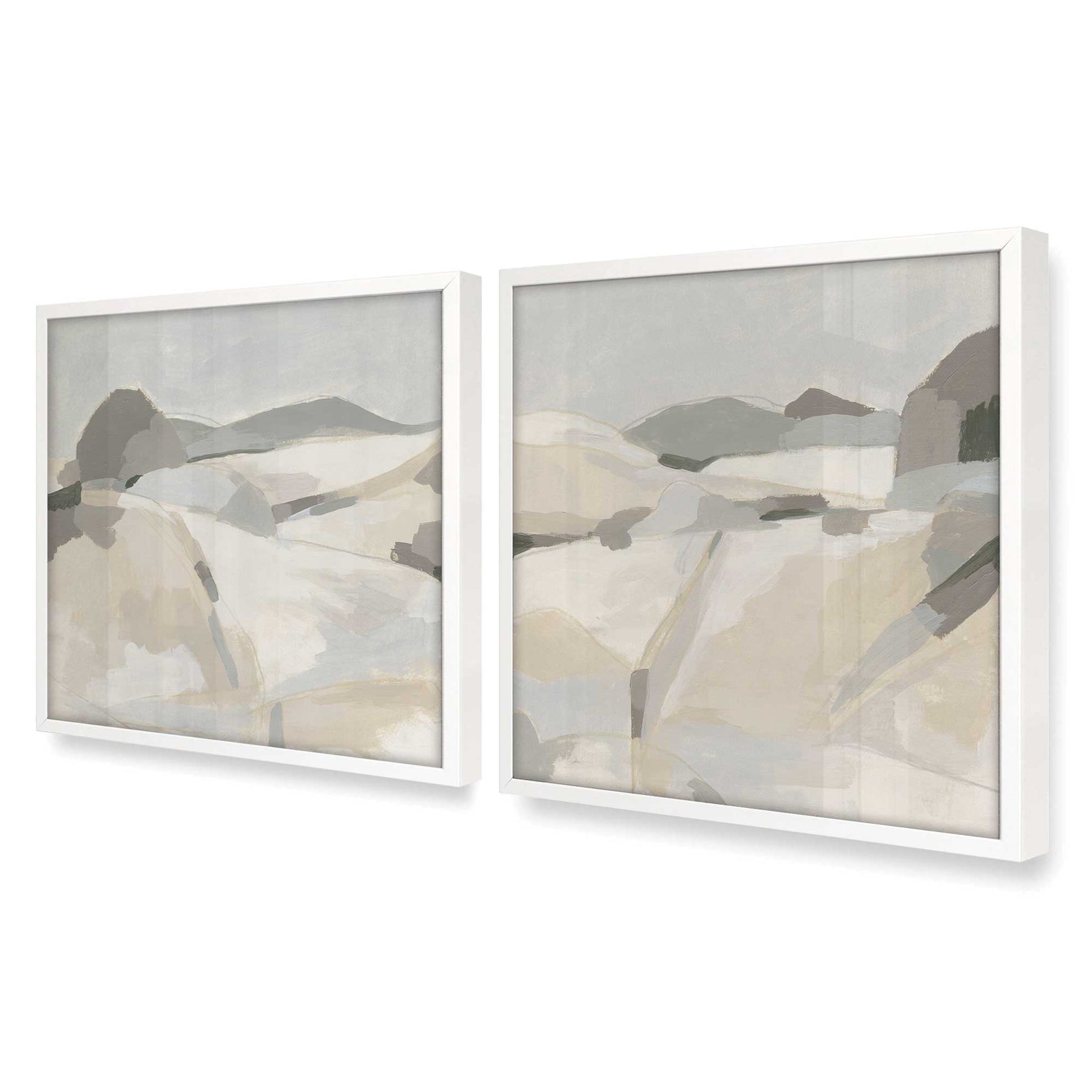 [Color:Opaque White], Picture of art in a Opaque White frame at an angle