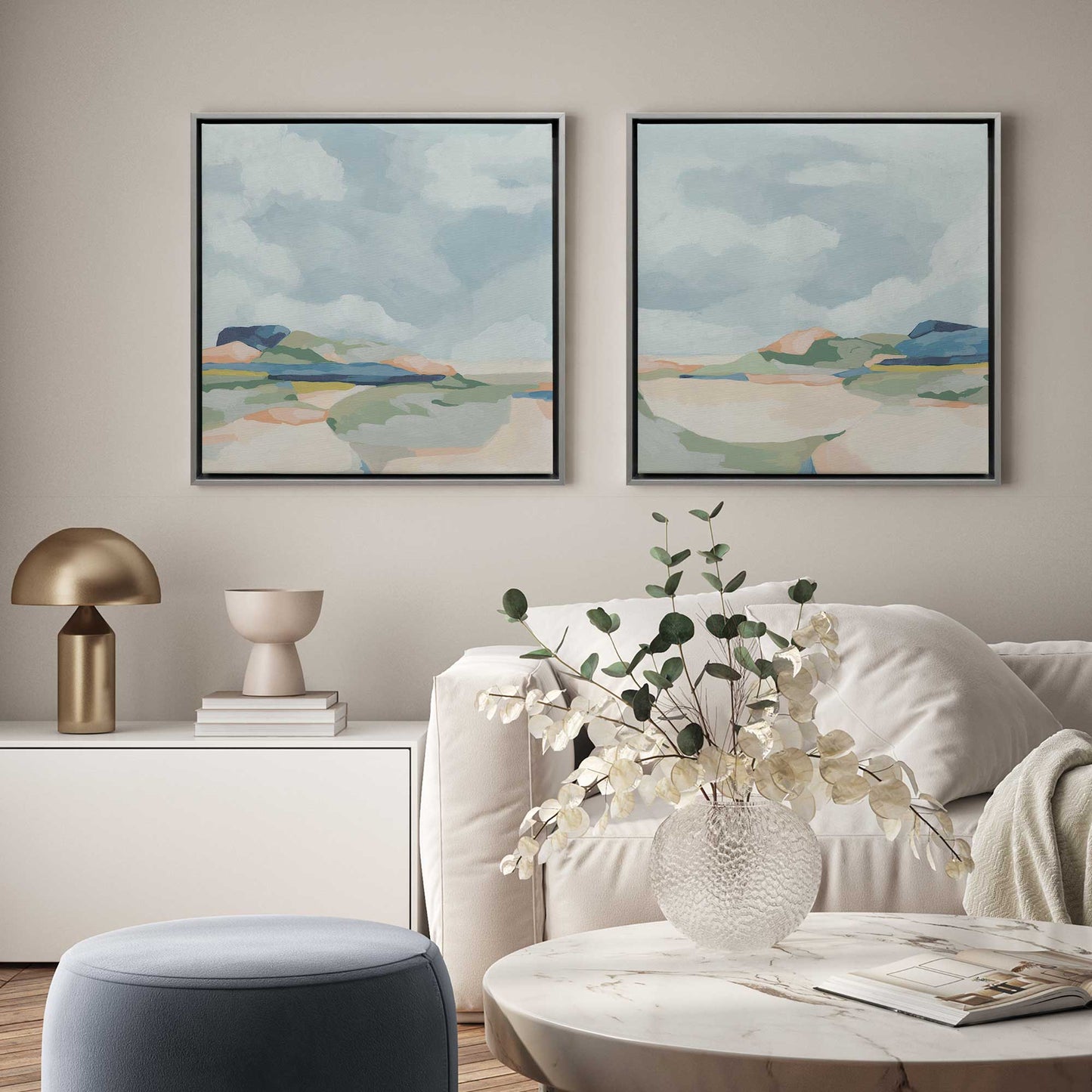 [Color:Opaque White], Picture of art in a White frame