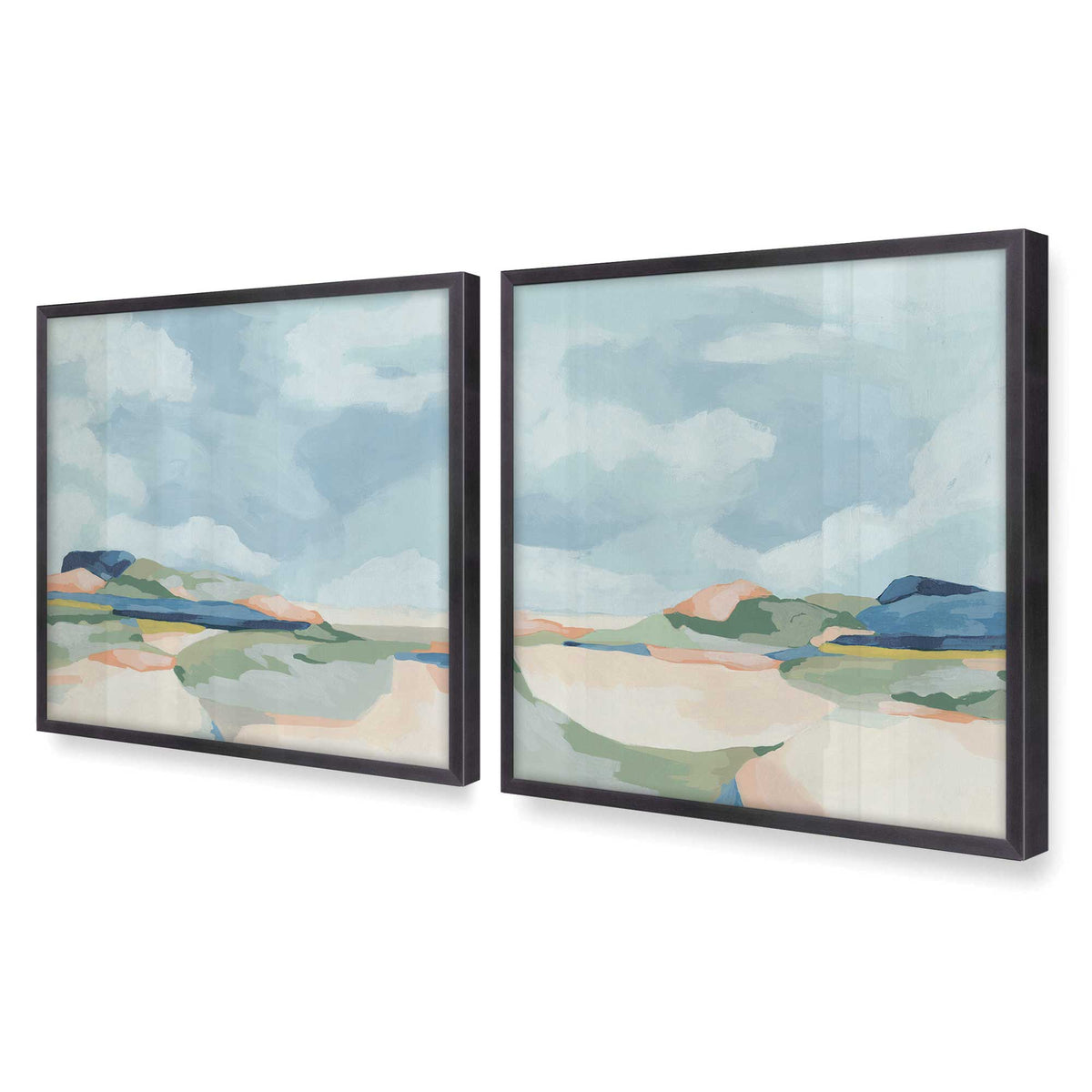 [Color:Weathered Zinc], Picture of art in a Weathered Zinc frame of the corner