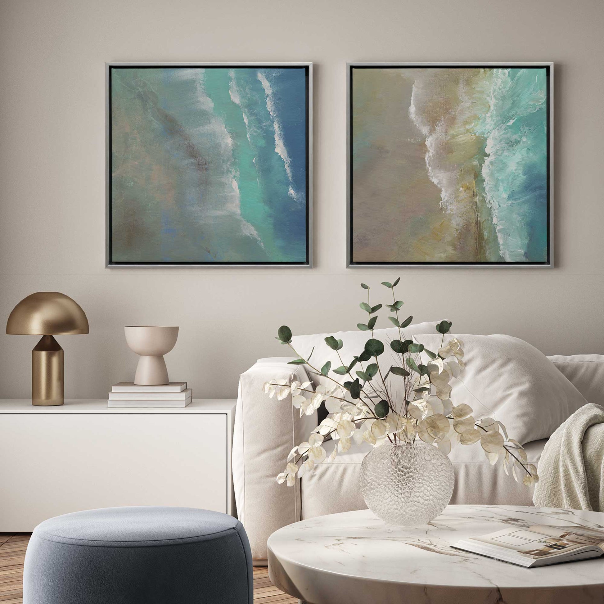 [Color:Opaque White], Picture of art in a White frame