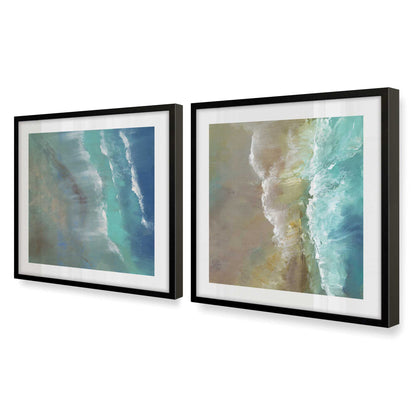 [Color:Satin Black], Picture of art in a Satin Black frame at an angle