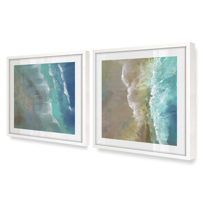 [Color:Opaque White], Picture of art in a Opaque White frame at an angle