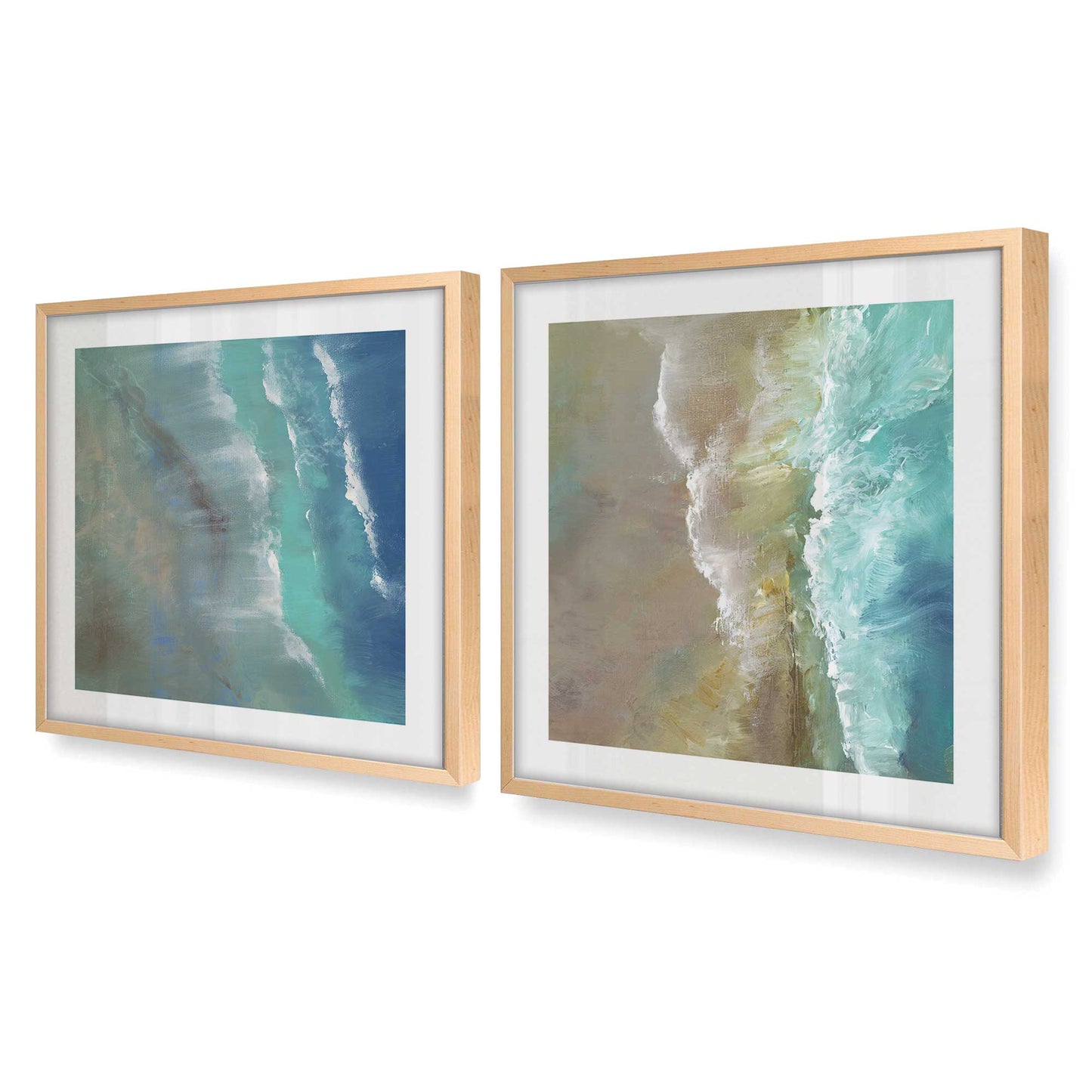 [Color:Raw Maple], Picture of art in a Raw Maple frame at an angle