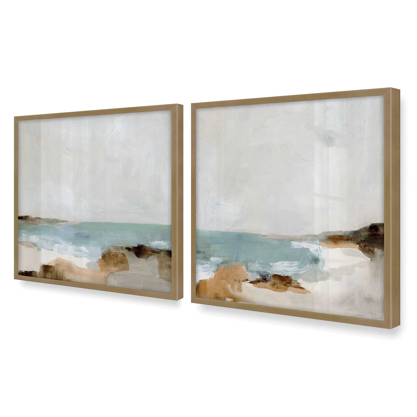 [Color:Brushed Gold], Picture of art in a Brushed Gold frame of the corner