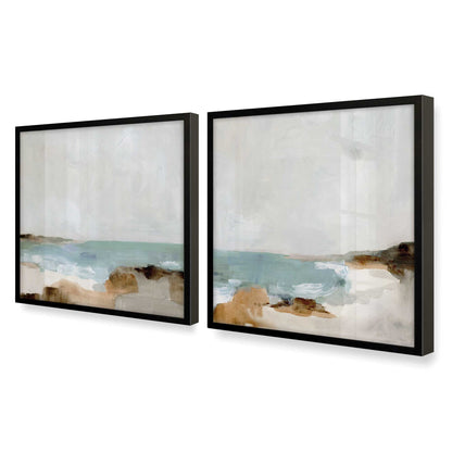 [Color:Satin Black], Picture of art in a Satin Black frame at an angle