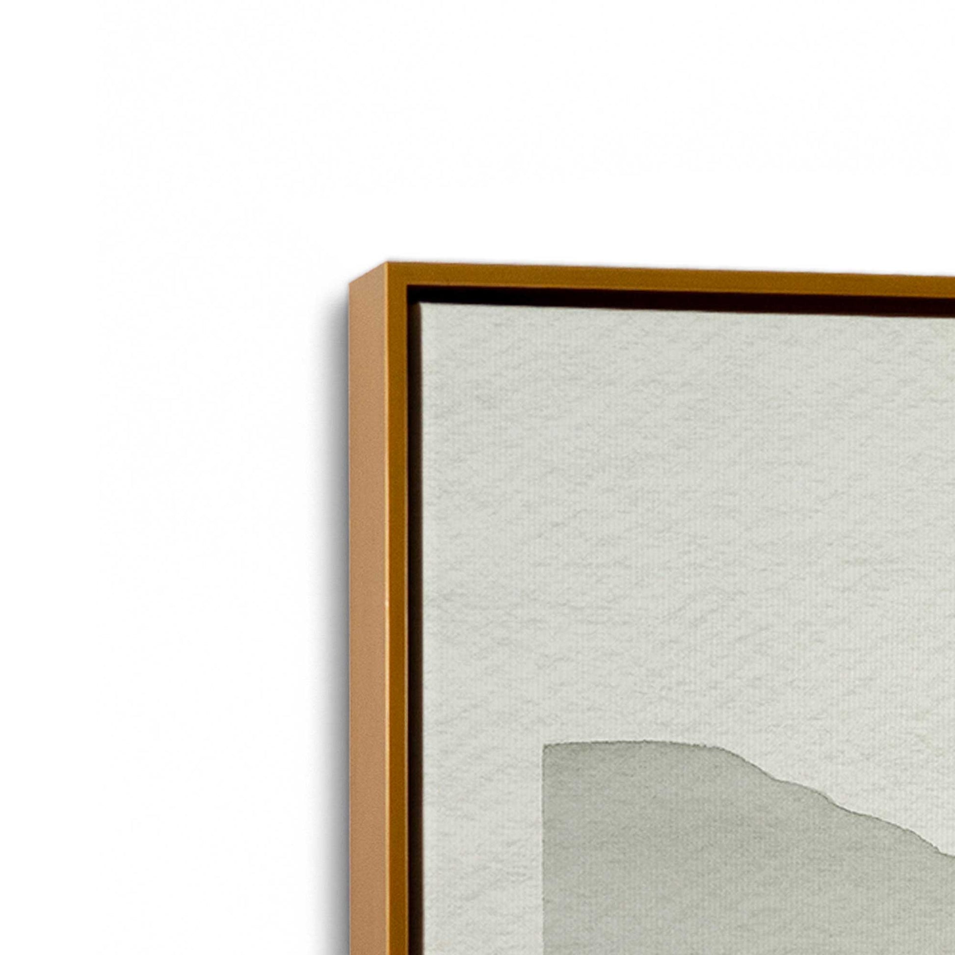 [Color:Polished Gold], Picture of art in a Polished Gold frame at an angle