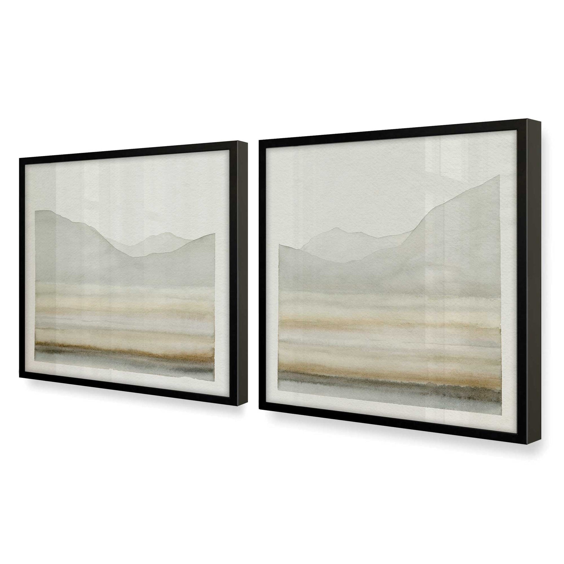 [Color:Satin Black], Picture of art in a Satin Black frame at an angle