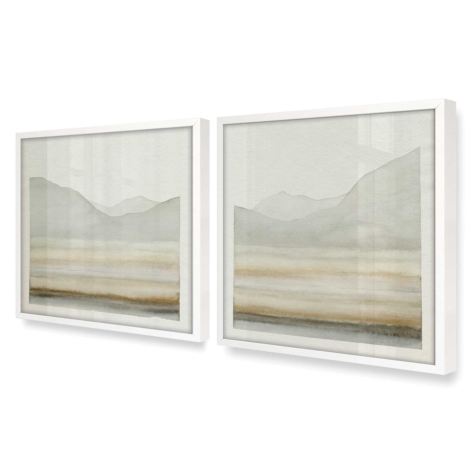 [Color:Opaque White], Picture of art in a Opaque White frame at an angle