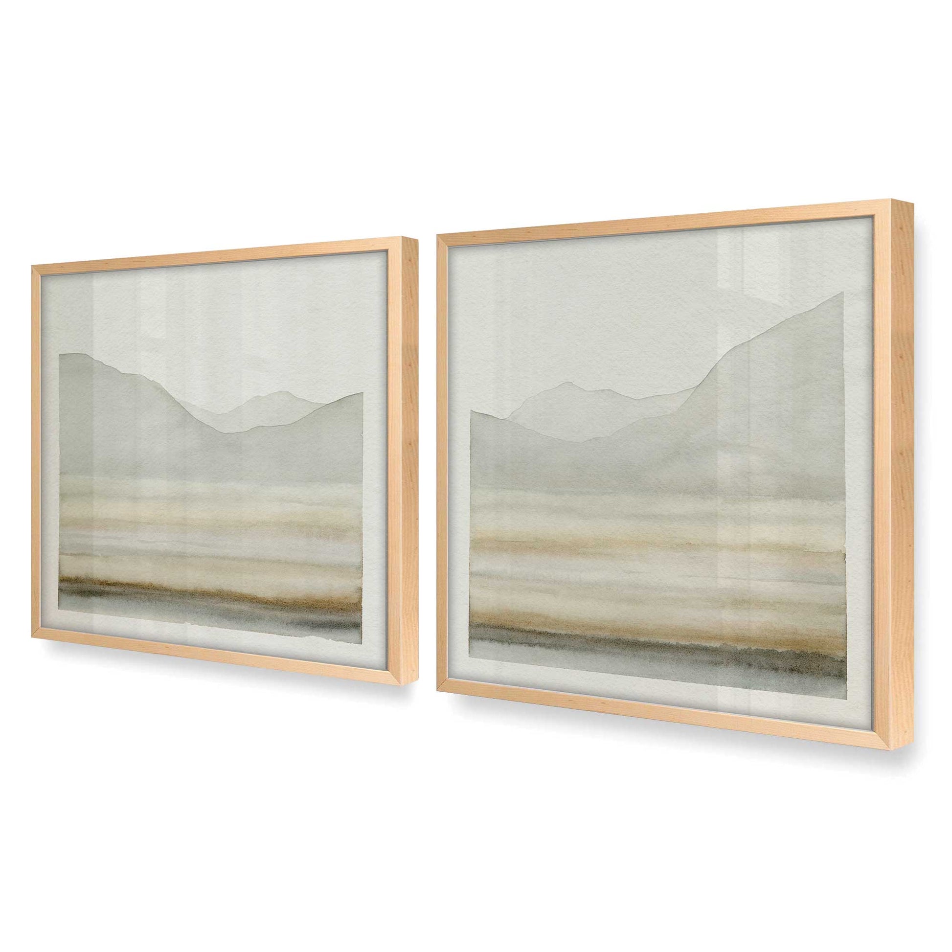 [Color:Raw Maple], Picture of art in a Raw Maple frame at an angle