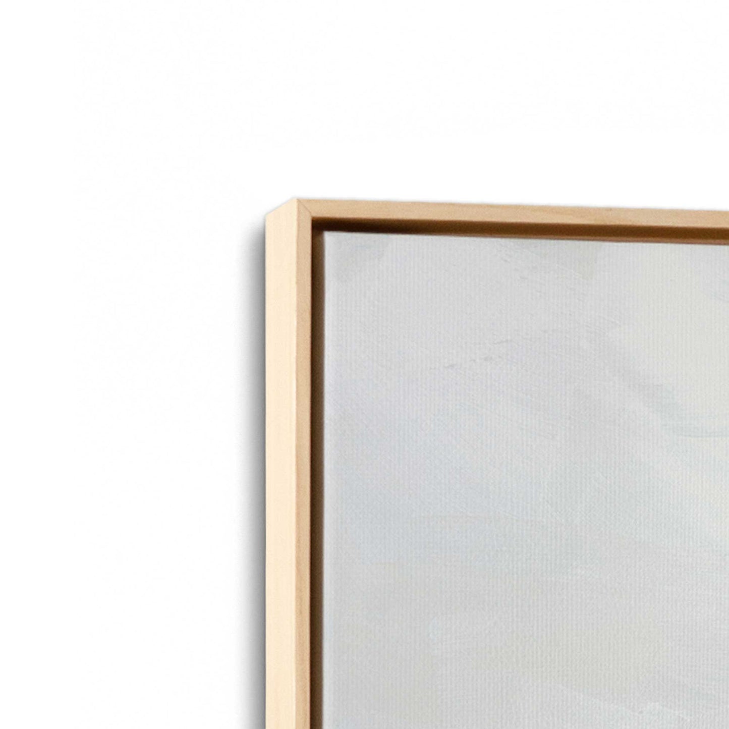 [Color:American Maple], Picture of art in a American Maple frame at an angle