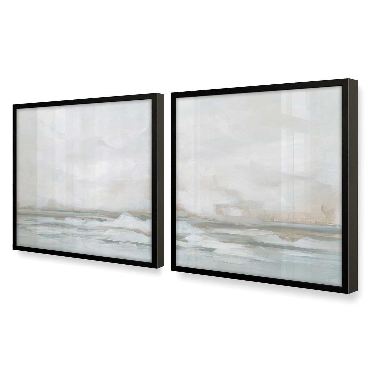 [Color:Satin Black], Picture of art in a Satin Black frame at an angle