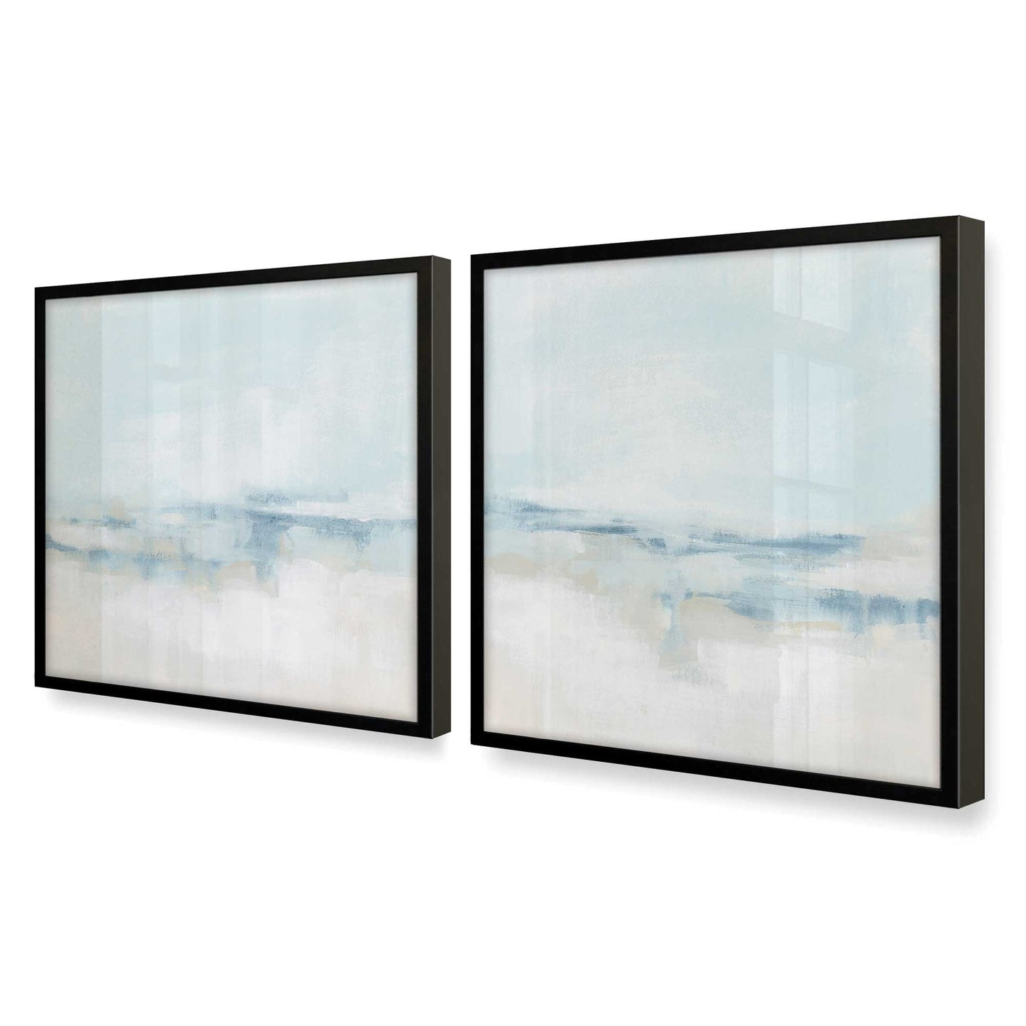 [Color:Satin Black], Picture of art in a Satin Black frame at an angle