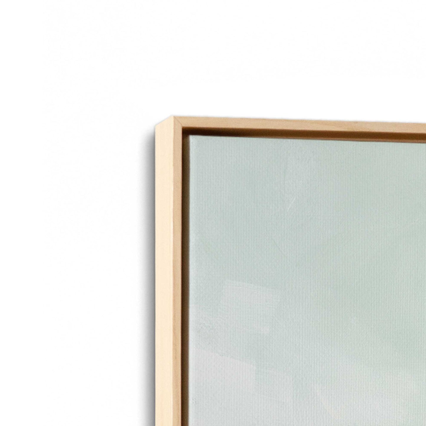 [Color:American Maple], Picture of art in a American Maple frame at an angle