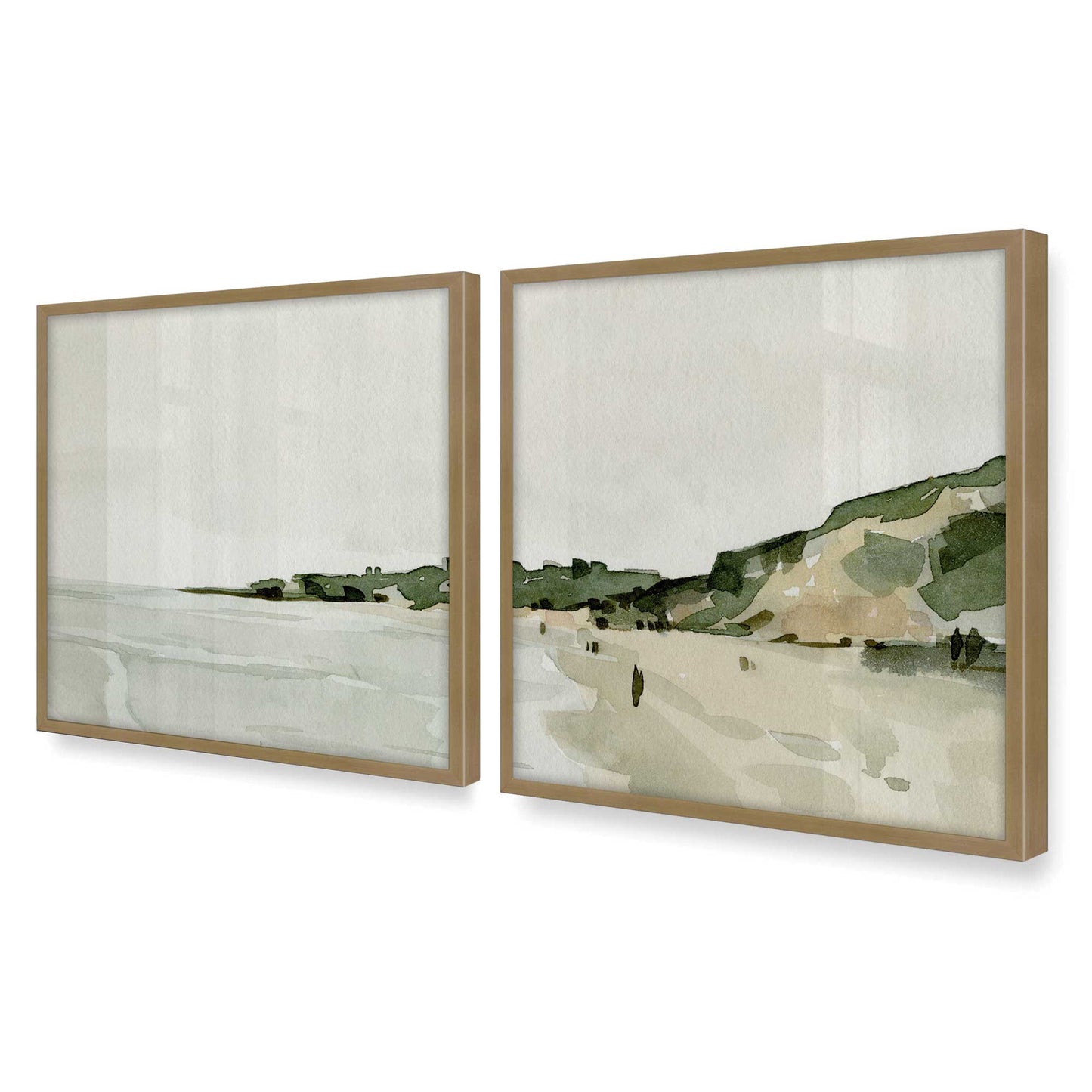 [Color:Brushed Gold], Picture of art in a Brushed Gold frame of the corner