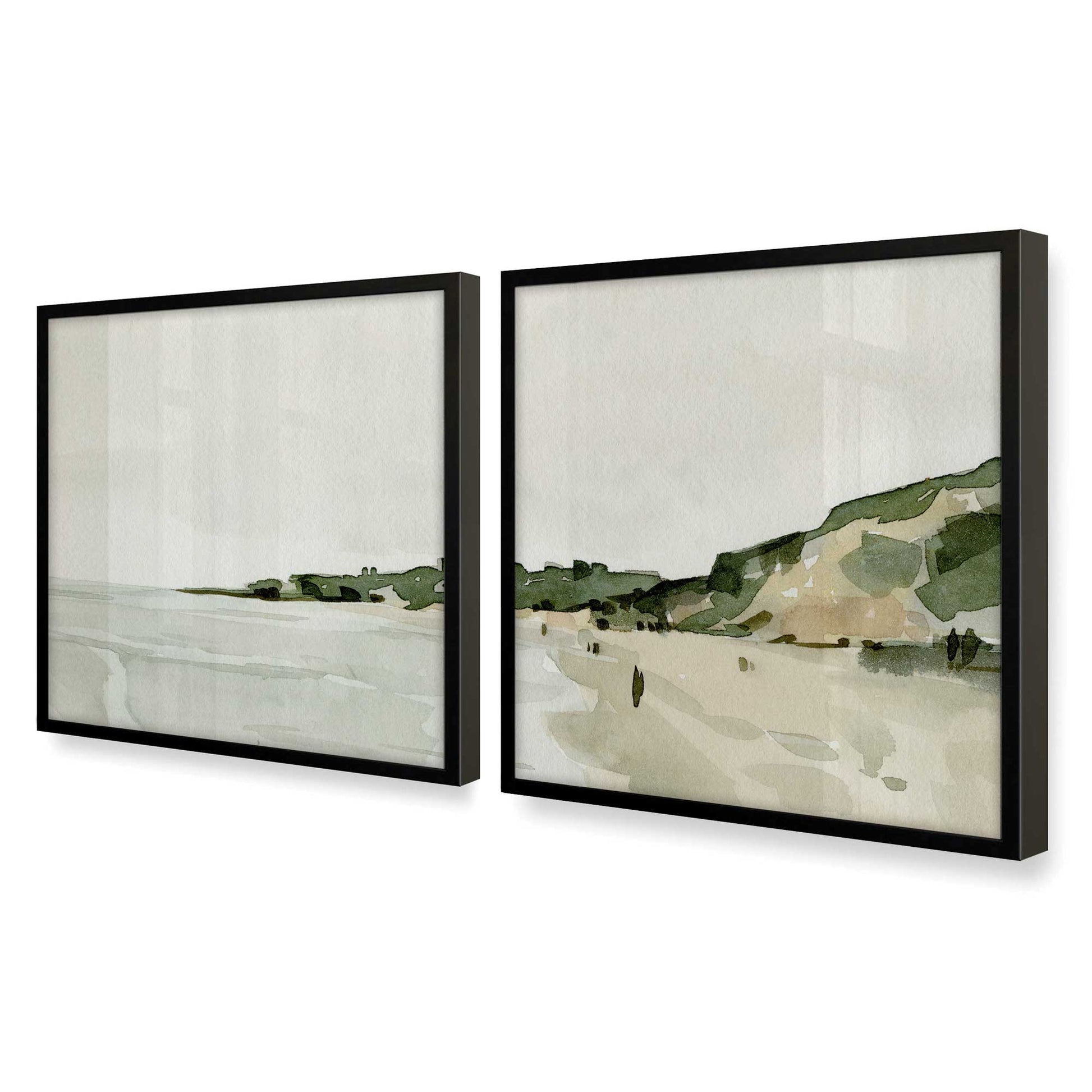 [Color:Satin Black], Picture of art in a Satin Black frame at an angle