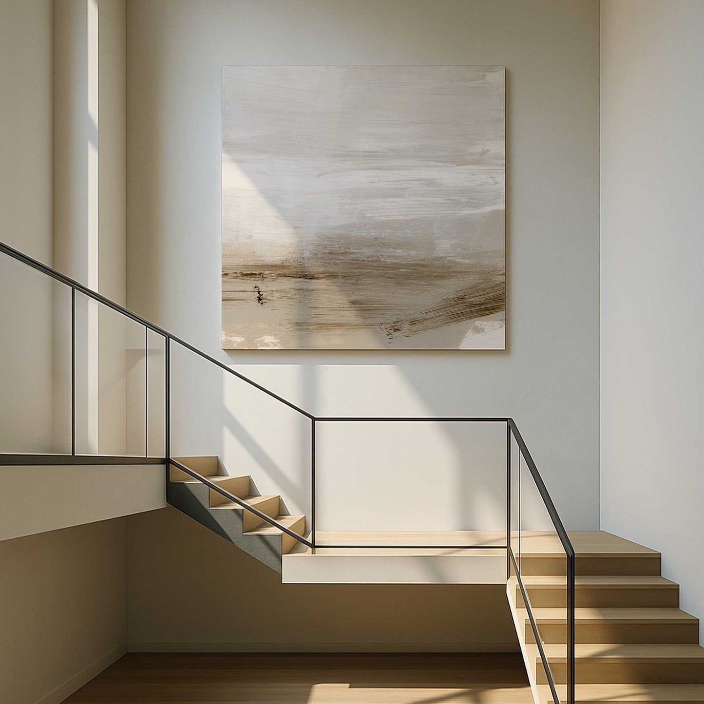 [Color:Stretched Canvas], Picture of art in a room