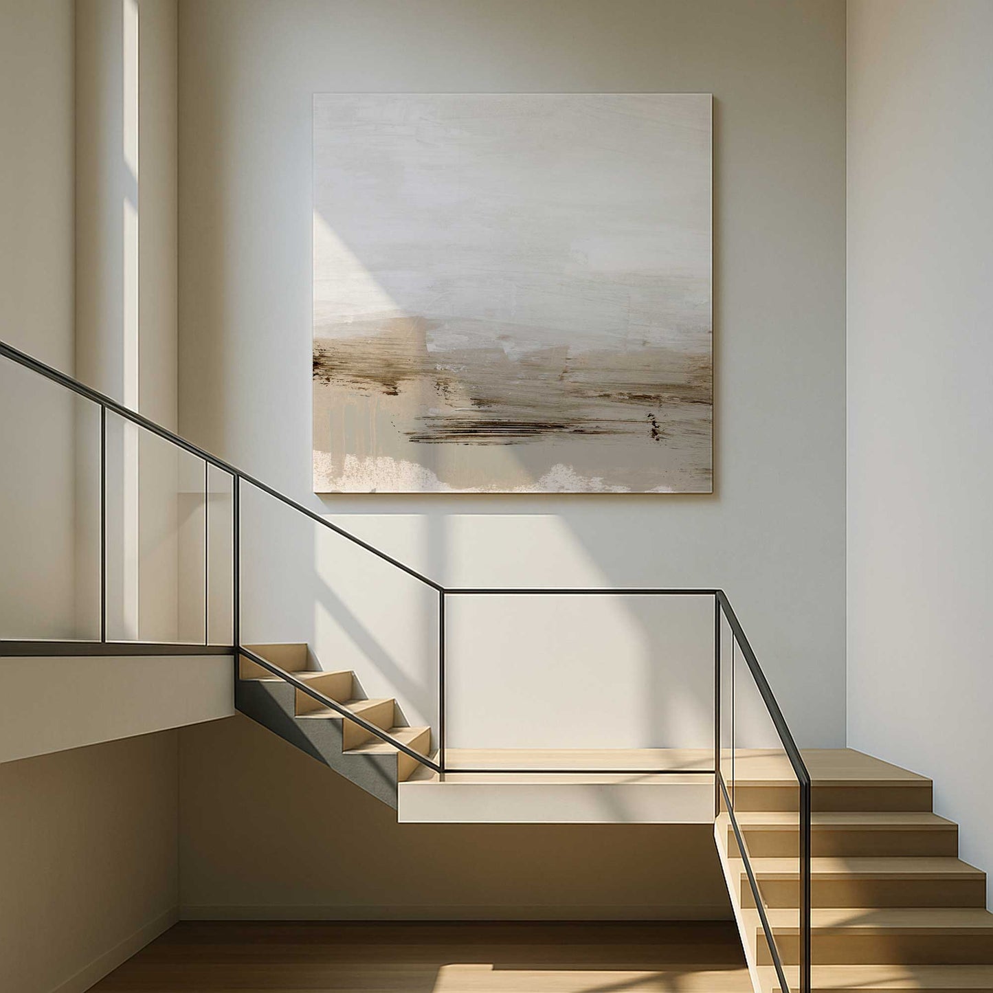 [Color:Stretched Canvas], Picture of art in a room