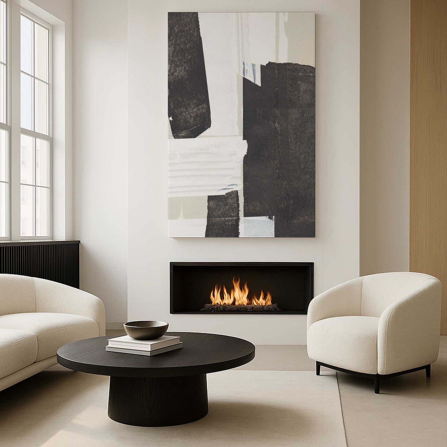 [Color:Stretched Canvas], Picture of art in a room