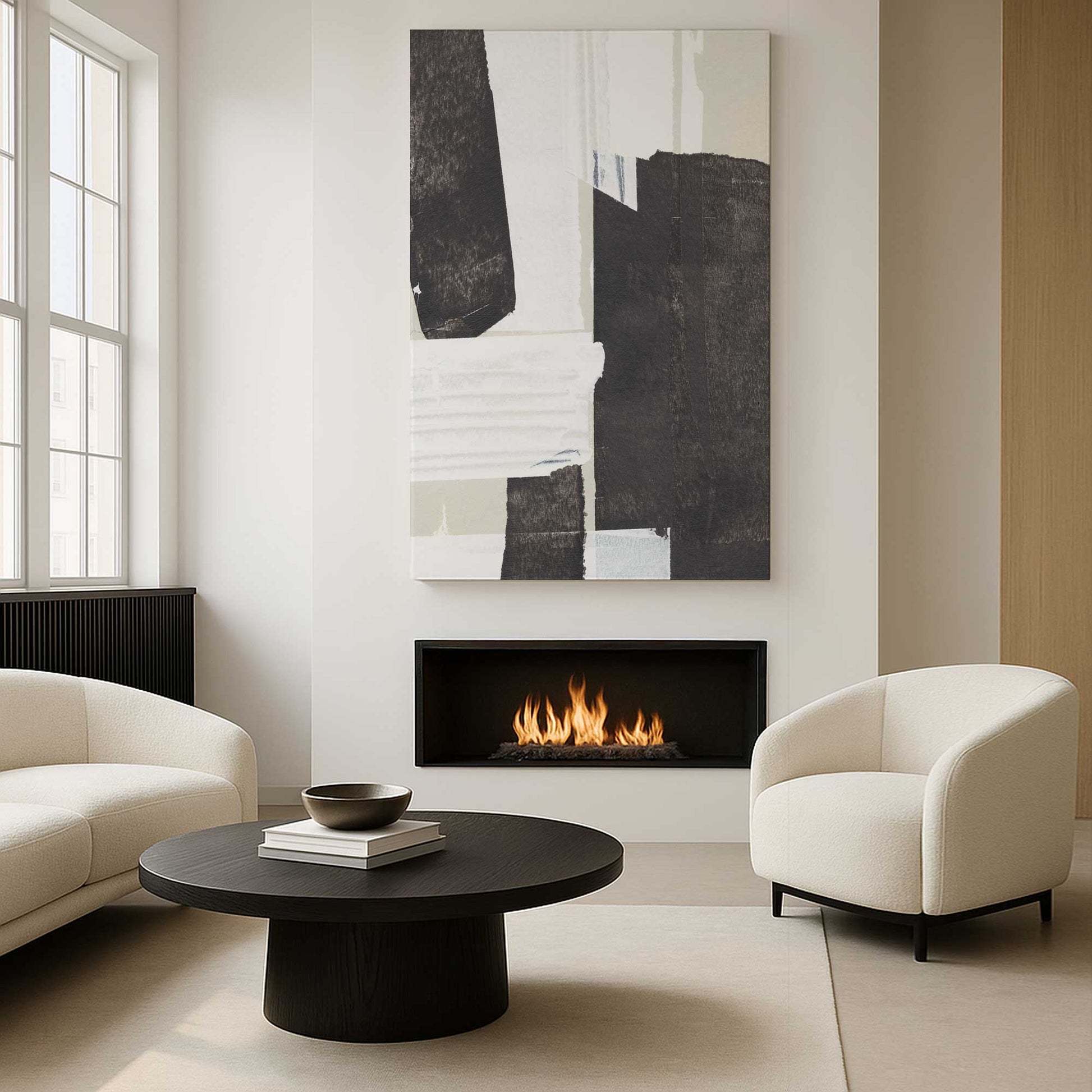 [Color:Stretched Canvas], Picture of art in a room