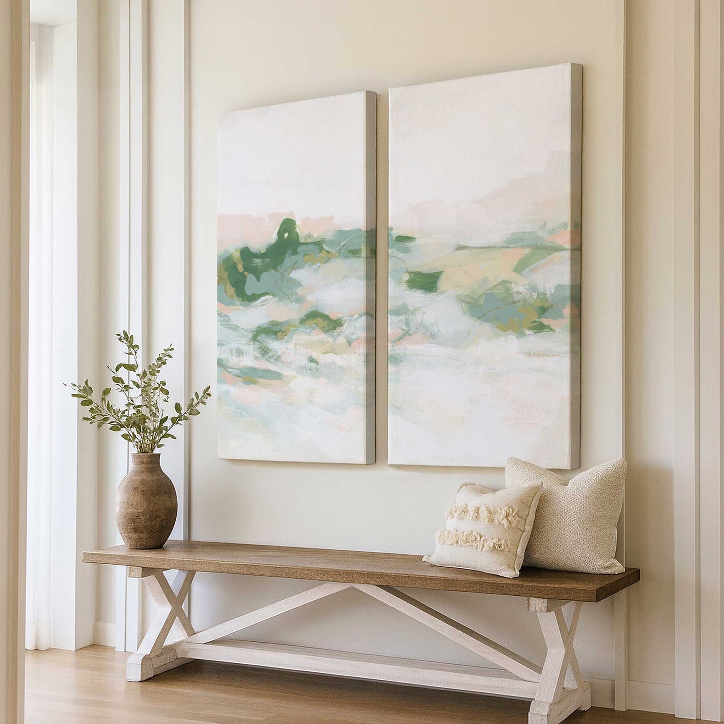 [Color:Stretched Canvas], Picture of art in a room