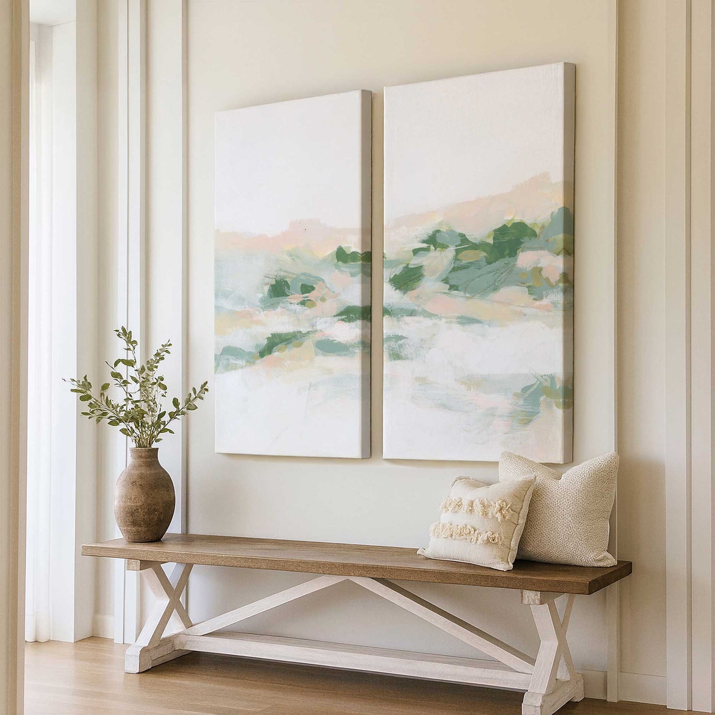 [Color:Stretched Canvas], Picture of art in a room