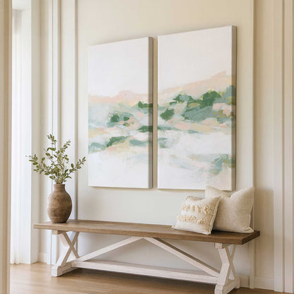 [Color:Stretched Canvas], Picture of art in a room