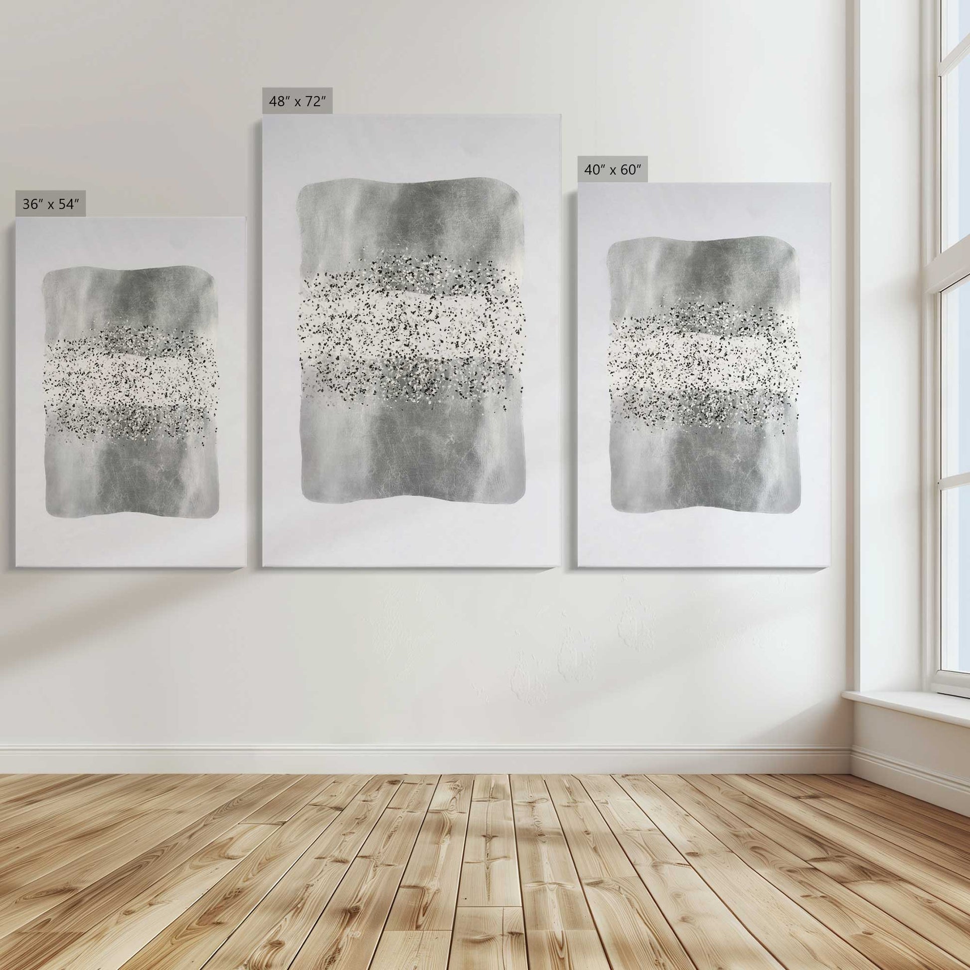 [Color:Stretched Canvas], Image showing the size comparisons