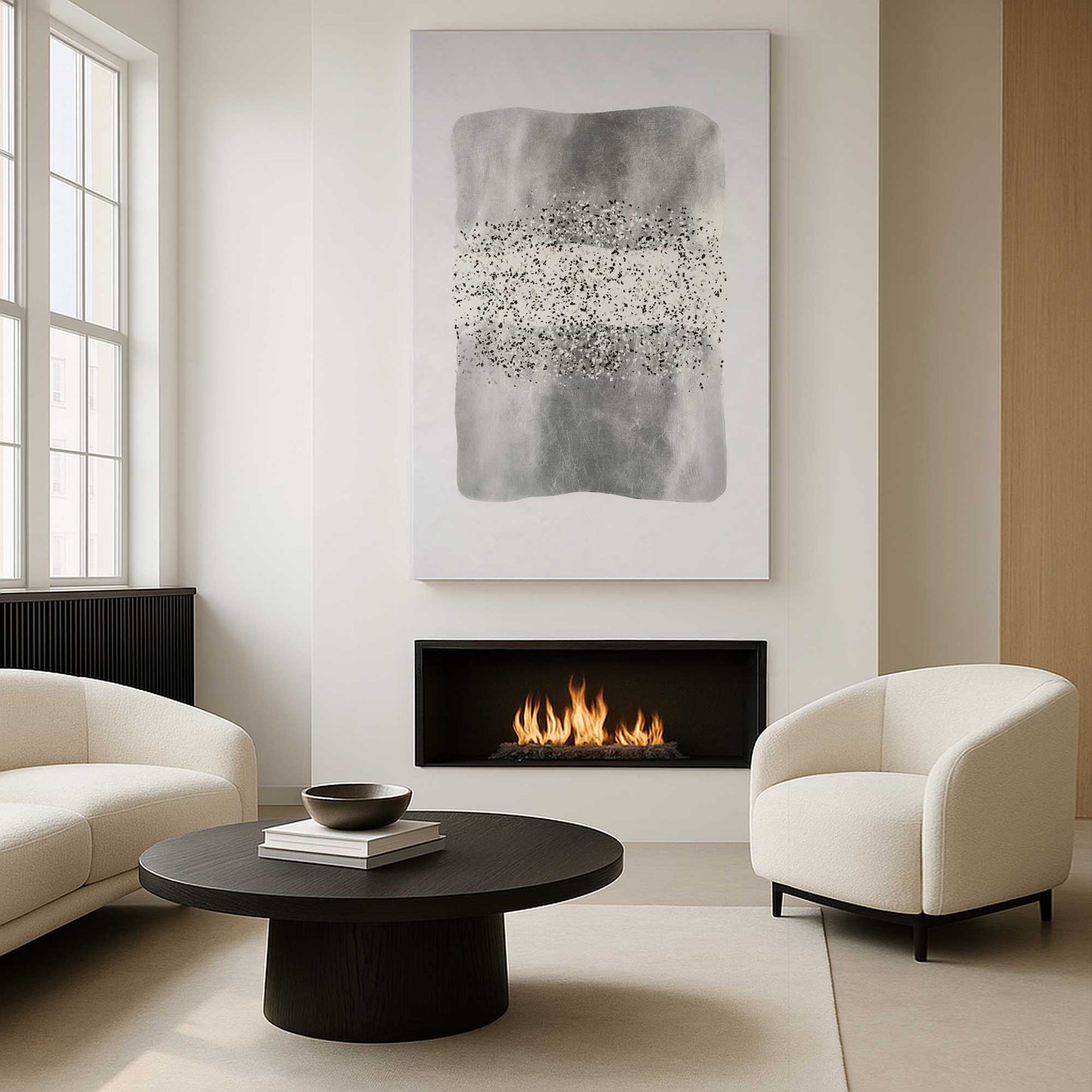 [Color:Stretched Canvas], Picture of art in a room