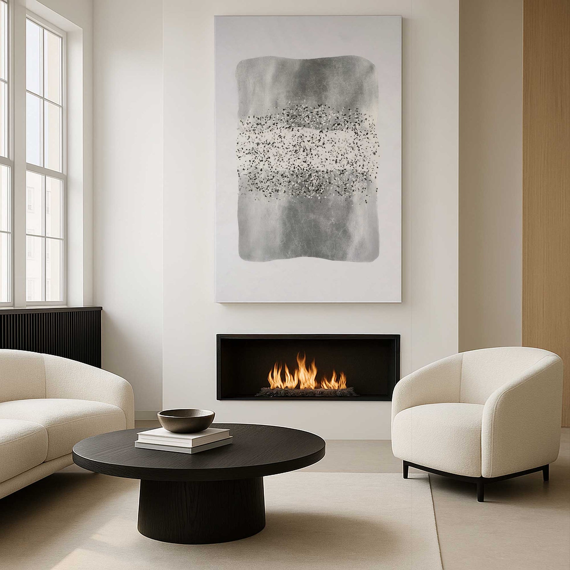 [Color:Stretched Canvas], Picture of art in a room