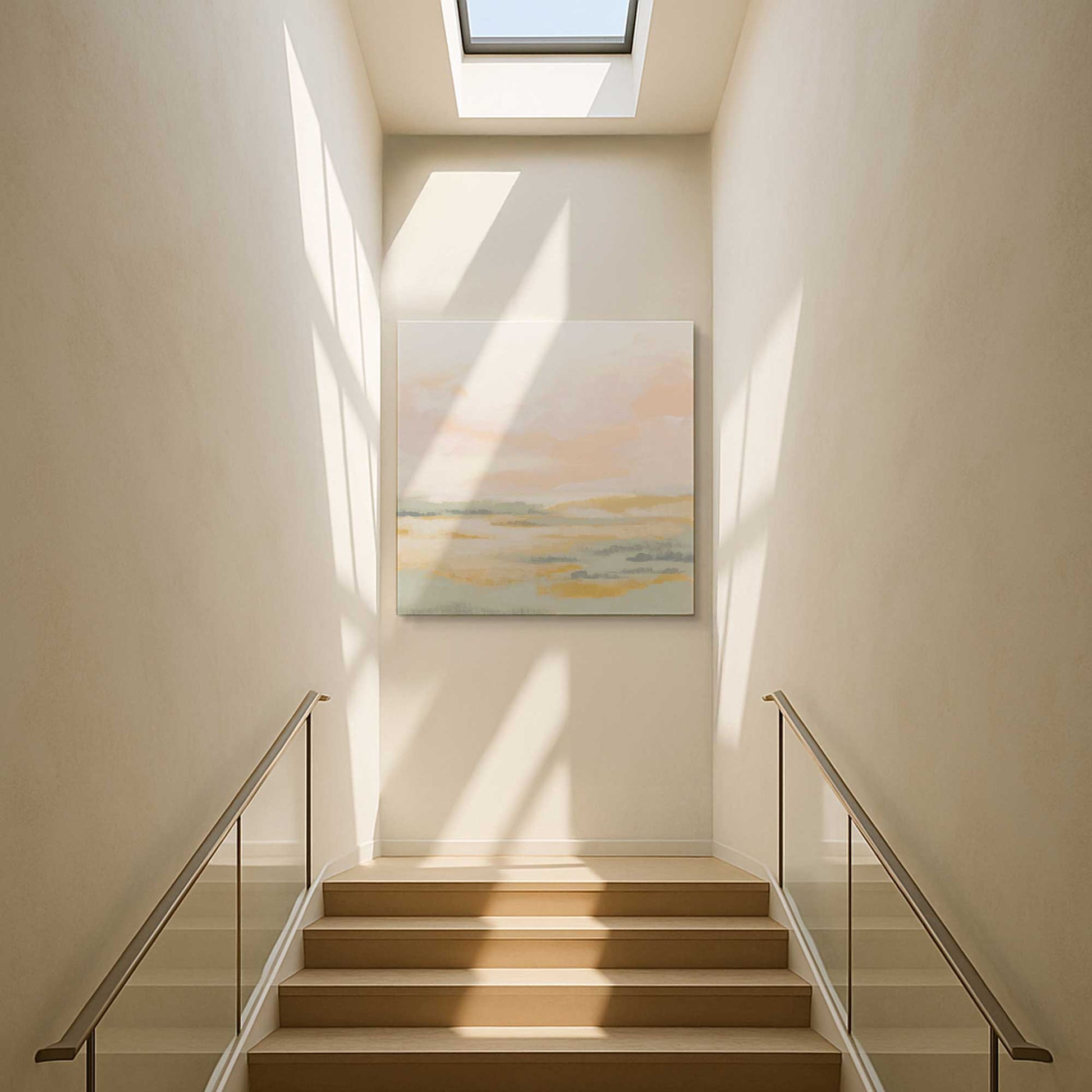 [Color:Stretched Canvas], Picture of art in a room